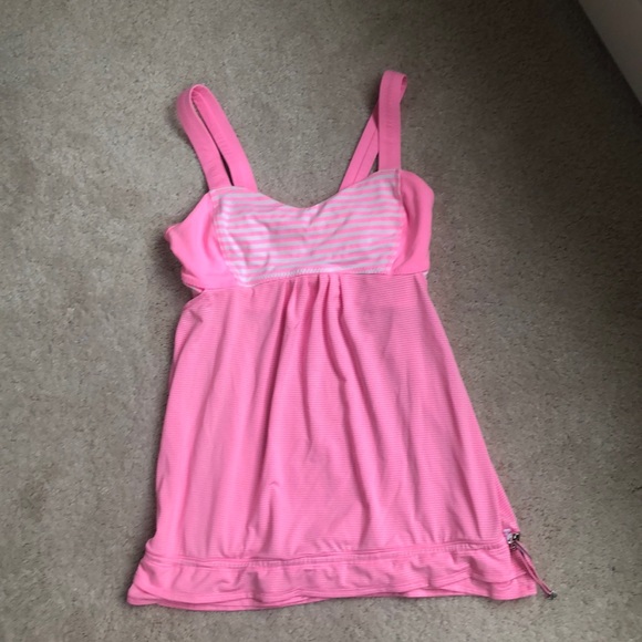 Lu Lu Lemon , pink work our top - Picture 1 of 4